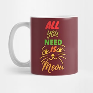 all you need is meou Mug